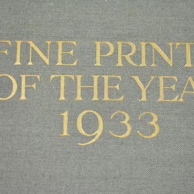 Fine Prints of the 1930s: 5 Hardcover Books: 1933, 1935-38 - Vintage