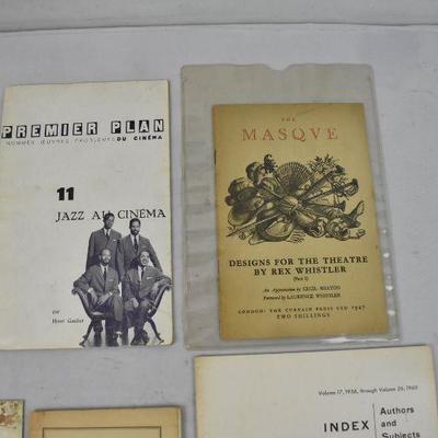 10 Various Pamphlets & Booklets: Solar Ephemeris -to- Plastic Surgery - Vintage