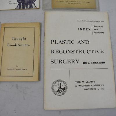 10 Various Pamphlets & Booklets: Solar Ephemeris -to- Plastic Surgery - Vintage