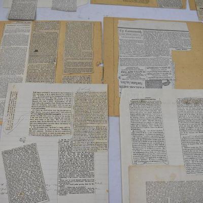 1859 Newspaper Clippings (Pre Civil War) - Antique