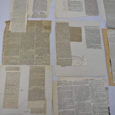 1859 Newspaper Clippings (Pre Civil War) - Antique