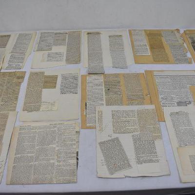 1859 Newspaper Clippings (Pre Civil War) - Antique