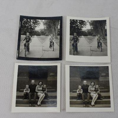 13 Piece Vintage Lot: 9 Photos, 2 Postcards, Letter, and Historex Booklet