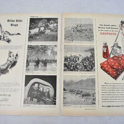 4 Pages from Life Magazine September 23, 1940: Movie of the Week: Brigham Young