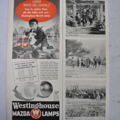 4 Pages from Life Magazine September 23, 1940: Movie of the Week: Brigham Young