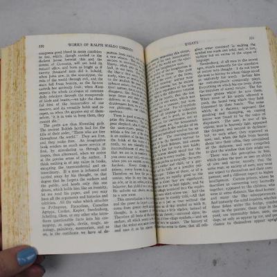 The Works of Emerson, Hardcover by Ralph Waldo Emerson, Aged Pages - Vintage