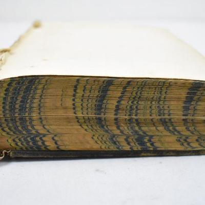 Antique 1860 Hardcover Book: Moses/Prophets, Christ/Apostles. Damaged & Fragile