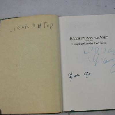 Raggedy Ann And Andy Hardcover Story Book by Johnny Gruelle, Vintage 1951