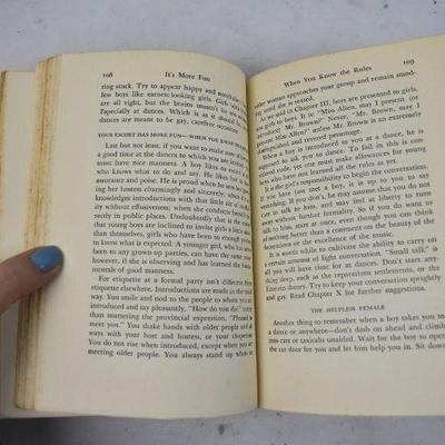 It's More Fun When You Know The Rules: Etiquette Problems for Girls VIntage 1935