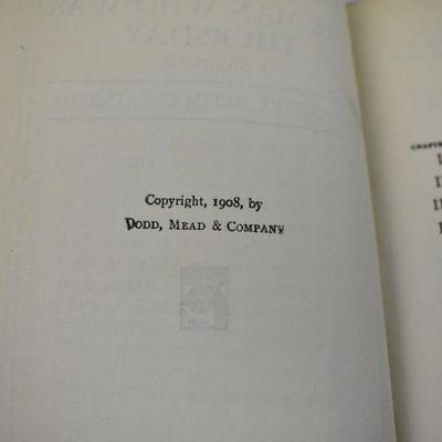 The Man Who Was Thursday. Book by GK Chesterton. Antique 1908