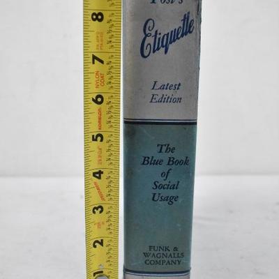 Emily Post's Etiquette. Hardcover Book with Dust Cover. Vintage 1952