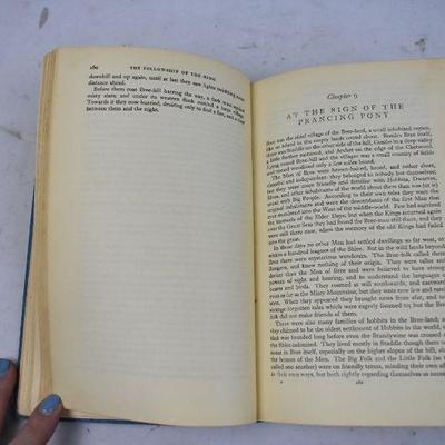 The Fellowship of the Ring First Edition. Hardcover JRR Tolkien with Map, 1950s