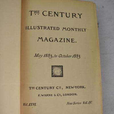 Century Magazine Volume IV, Hardcover, Antique 1883