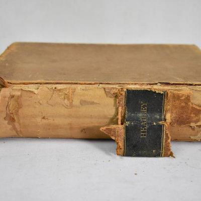 Life & Travels of General Grant. Hardcover Book, Antique 1879. Spine Damage
