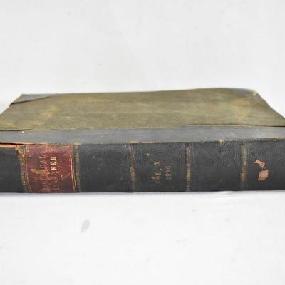 Electrical Engineer Hardcover Book, Antique 1890 Volume X