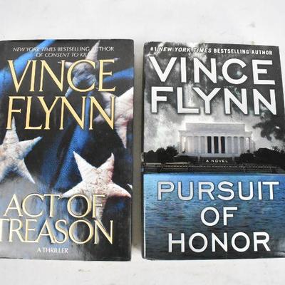 2 Hardcover Books by Vince Flynn: Act of Treason & Pursuit of Honor