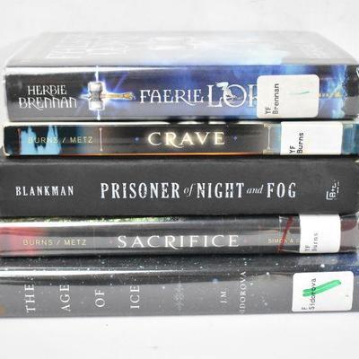 5 YA Books, Fantasy/Supernatural: Faerie Lord -to- The Age of Ice