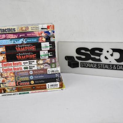 12 Japanese Animation Books: Tactics -to- Friends & Crushes