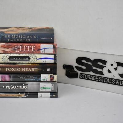 7 Hardcover Fiction Books: Musician's Daughter -to- The Ghosts of Kerfol