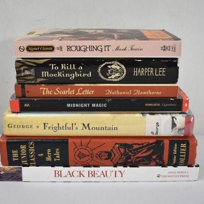 7 Classic Kids Books: Roughing It -to- Black Beauty