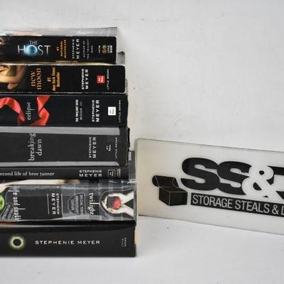 7 Books by Stephenie Meyer: 3 paperback/4 Hard Cover