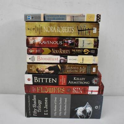 11 Romantic Fantasy Books: Dandelion Wine -to- Fifty Shades of Gray Trilogy