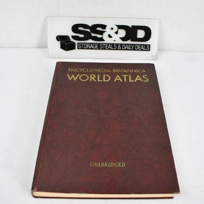 Large Vintage Hardcover Encyclopaedia Britannica World Atlas From 1956