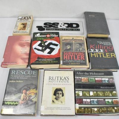 9 Hitler/Holocaust Books: Alicia My Story to After the Holocaust, Most Hardcover