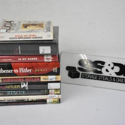 9 Hitler/Holocaust Books: Alicia My Story to After the Holocaust, Most Hardcover