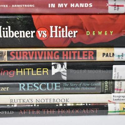 9 Hitler/Holocaust Books: Alicia My Story to After the Holocaust, Most Hardcover