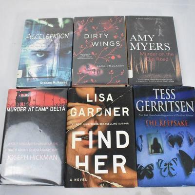 6 Fiction Books, Hard Cover: Acceleration -to- The Keepsake