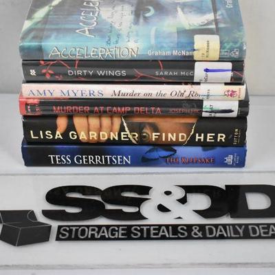 6 Fiction Books, Hard Cover: Acceleration -to- The Keepsake
