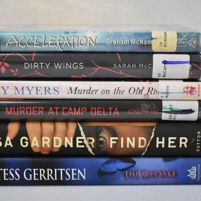 6 Fiction Books, Hard Cover: Acceleration -to- The Keepsake