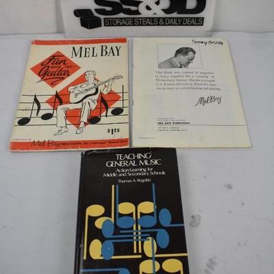 3 Music Books: 2 Mel Bay & 1 Teaching General Music