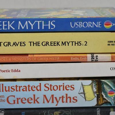 9 Books on Greek Mythology: Greek Myths -to- Greek Myths & Legends