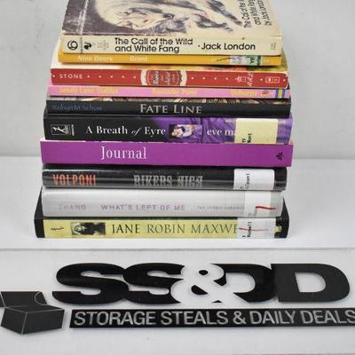10 Books: 9 Fiction & 1 Journal: The Call of the Wild -to- Jane