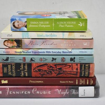 8 Books: Fiction Books & Weather Experiments: Johanna's -to- Maybe This Time