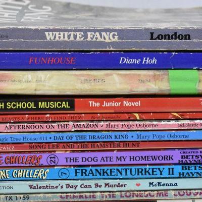 18 Paperback Kids Books: White Fang -to- The Secrets of Code Z