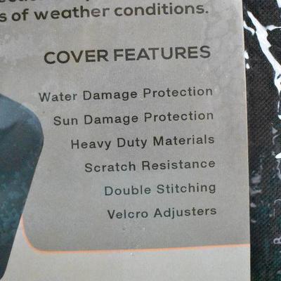 BBQ Grill Cover 58" x 24" x 48" Weatherproof Heavy Duty Medium - Black - New