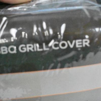 BBQ Grill Cover 58" x 24" x 48" Weatherproof Heavy Duty Medium - Black - New