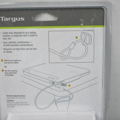 Laptop Cable Lock with Combination Lock - New