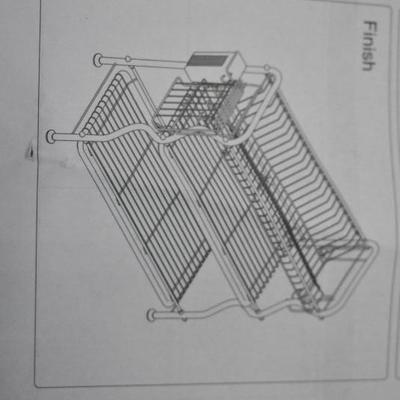 3-Tier Dish Draining Rack, Stainless Steel Adj, Large - New, Open Box, Complete