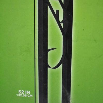 Black Mailbox, Galvanized Steel, Mailbox & Post Kit - New