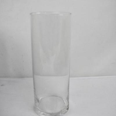 9" Cylinder Clear Glass Vases, 12x by Eastland - New