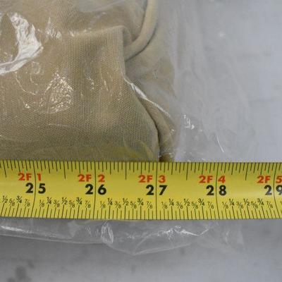 2 Tan Cushions 12" x 27" Each - New