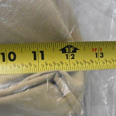 2 Tan Cushions 12" x 27" Each - New