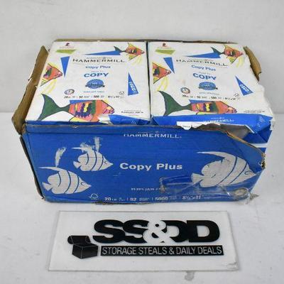 8 Reams of Hammermill Copy Paper, 20lbs, 8.5x11" - Roughly 3,900 Pages