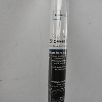 Easy Hang Shower Rod, Adjusts from 25" to 40" by Mainstays - New