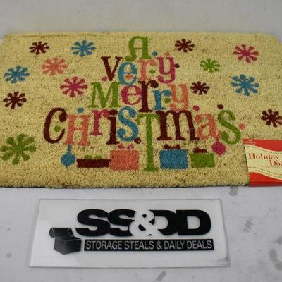 A Very Merry Christmas Holiday Doormat, 18" x 30" - New
