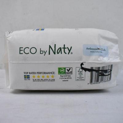 Size 2 Diapers, Eco by Naty, 33 Diaper Count - New